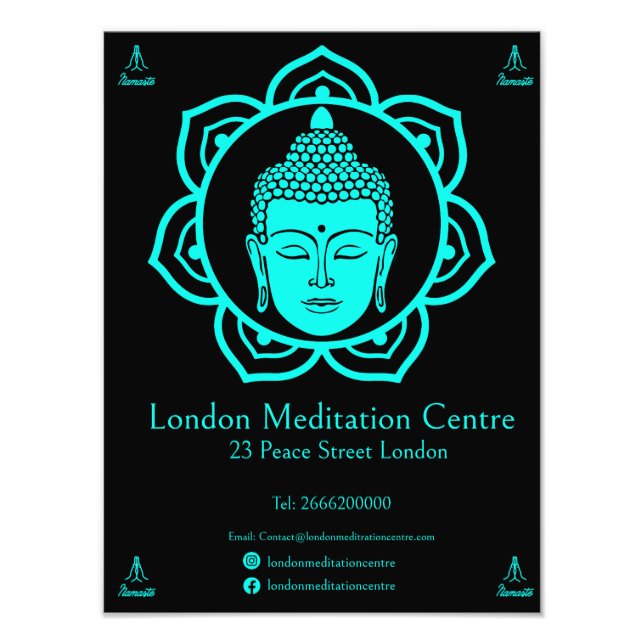 Buddhist Meditation Fototryck (Framsidan)