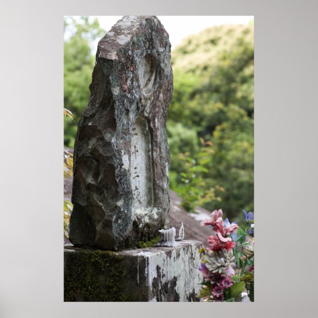 Buddhist Memorial Stone Poster (Framsidan)