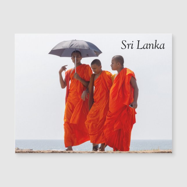 Buddhist munk i Galle, Sri Lanka (Framsida)