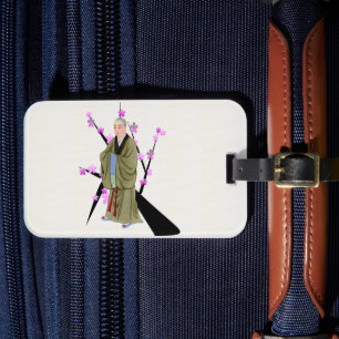 Buddhist Munk Luggage Tag Bagagebricka