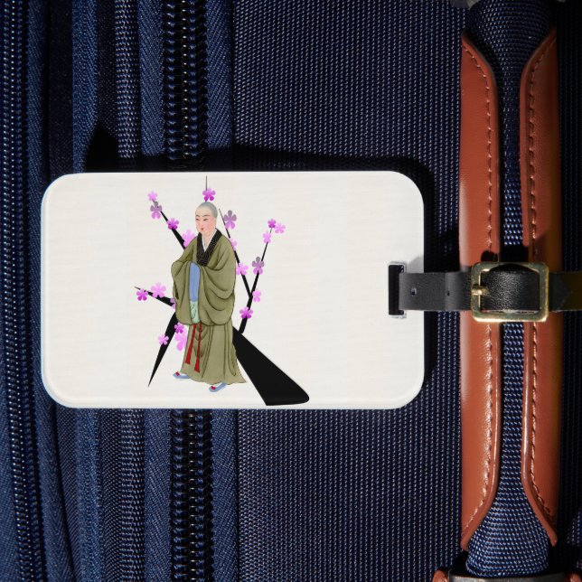 Buddhist Munk Luggage Tag Bagagebricka (Framsida Insitu 4)