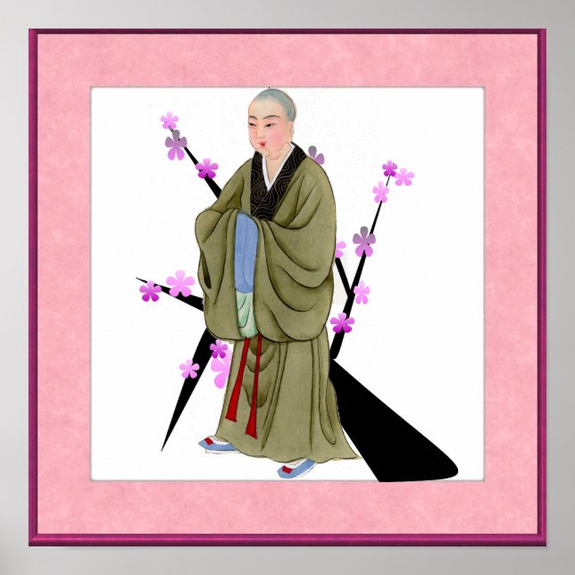 Buddhist Munk Poster (Framsidan)