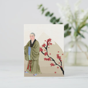 Buddhist Munk vykort