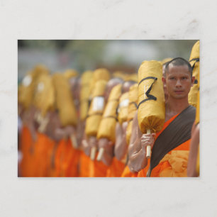 Buddhist Munk vykort