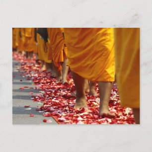 Buddhist Munk-vykort Vykort