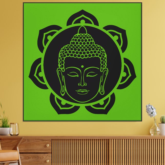 Buddhist Nirvana-dagen Canvastryck (Insitu (Vardagsrum))