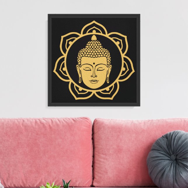 Buddhist Nirvana-dagen Canvastryck (Insitu (Vardagsrum))