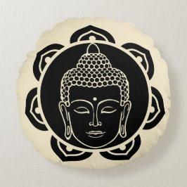 Buddhist Nirvana-dagen Rund Kudde