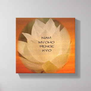 Buddhist-Poster av SGI - Lotus ’Nam Myoho Renge Ky Canvastryck