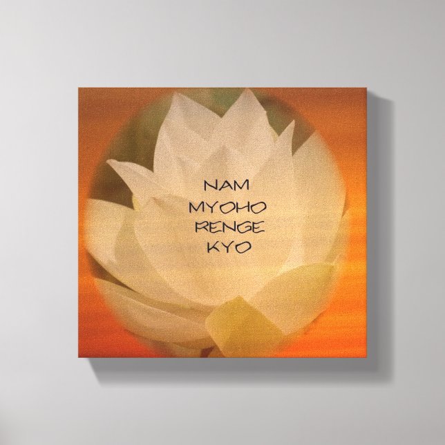 Buddhist-Poster av SGI - Lotus ’Nam Myoho Renge Ky Canvastryck (Framsida)