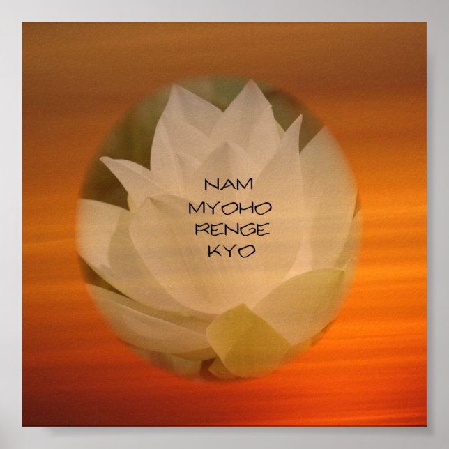Buddhist-Poster av SGI - Lotus ’Nam Myoho Renge Ky Poster (Framsidan)