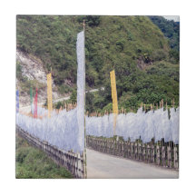 Buddhist Prayer Flaggor - Bhutan
