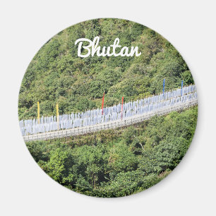 Buddhist Prayer Flaggor - Bhutan Magnet