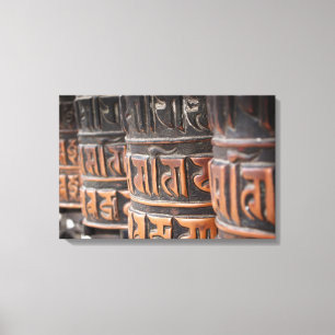 Buddhist prayer hjul kanvastryck