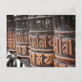 Buddhist prayer hjul vykort