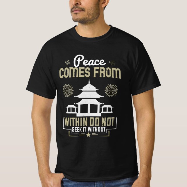 Buddhist quotes Buddhism Gift T Shirt (Framsida)