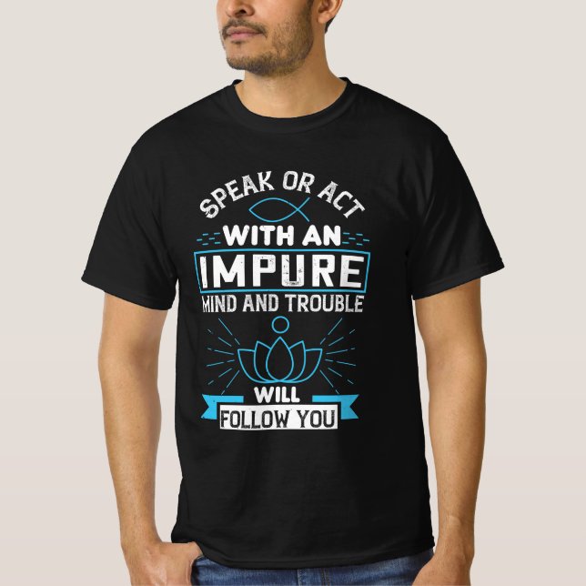 Buddhist quotes Buddhism Gift T Shirt (Framsida)