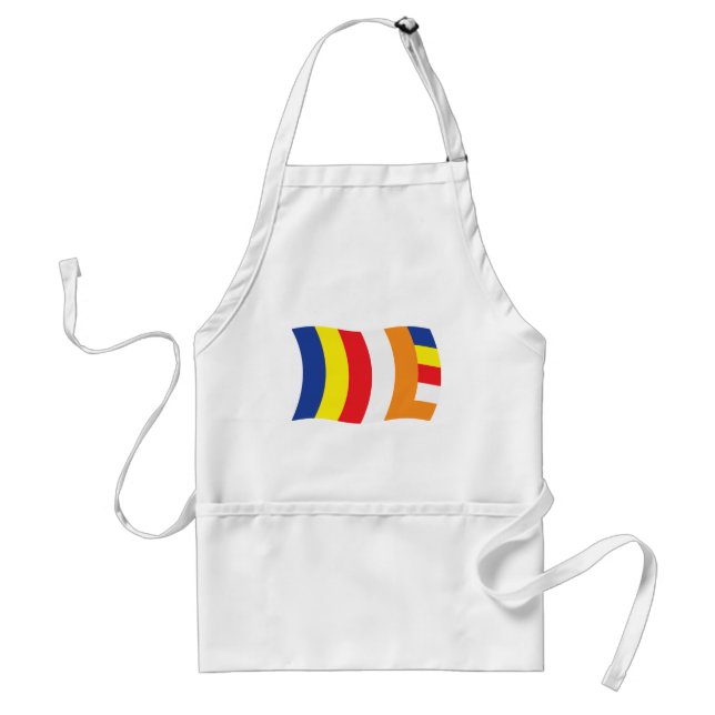 Buddhist Religion Flagga Apron Förkläde (Framsidan)