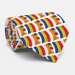 Buddhist Religion Flagga Tie Slips