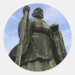 Buddhist Statue Imayama Kobo Daishi Runt Klistermärke