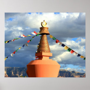 Buddhist Stupa i Sedona, Az Poster