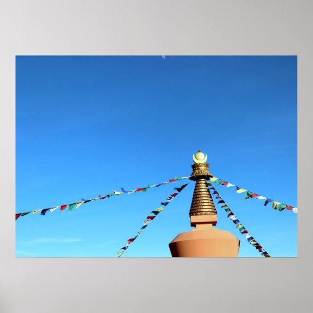 Buddhist Stupa Poster (Framsidan)