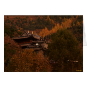 Buddhist-Temple-kort Hälsningskort