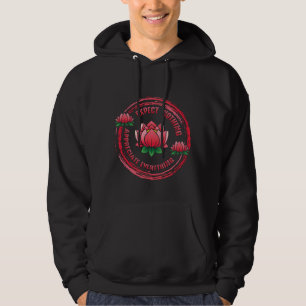 Buddhist Zen Lotus uppskattar all buddism Hoodie