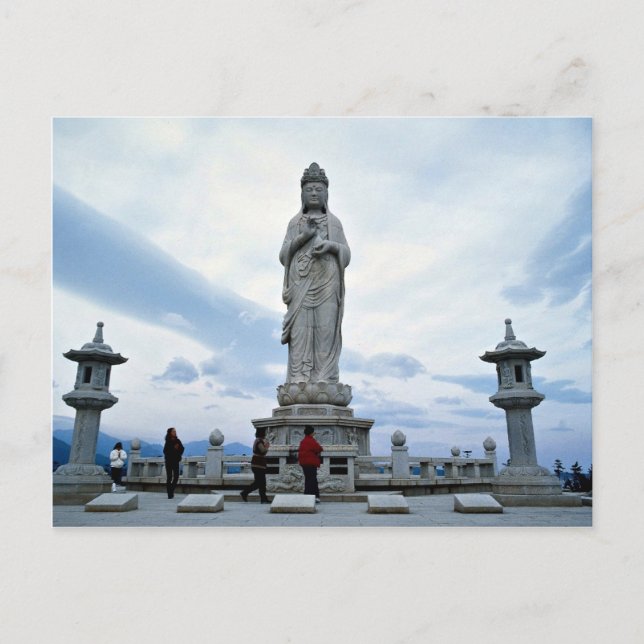 Buddhistbildstatus, Naksansa (tempel) Vykort (Framsida)