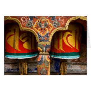 Buddhistisk bönerulle, Bhutan Hälsningskort