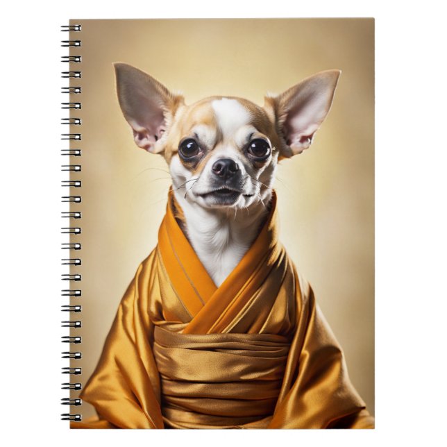 Buddhistisk Chihuahua Anteckningsbok (Framsidan)