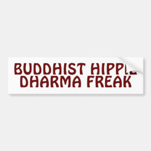 Buddhistisk Hippie Dharma Tokig Bildekal