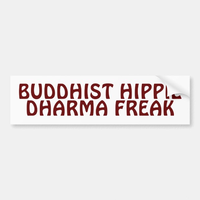 Buddhistisk Hippie Dharma Tokig Bildekal (Framsidan)