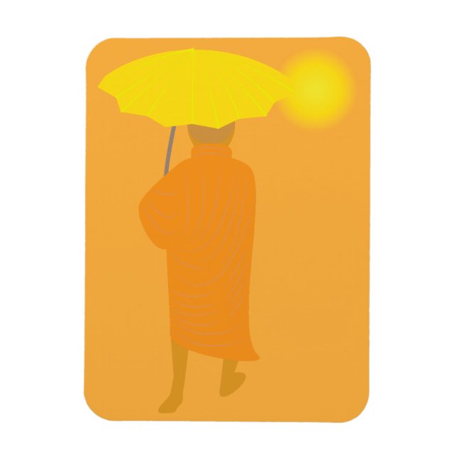 Buddhistisk munk magnet (Vertikal)
