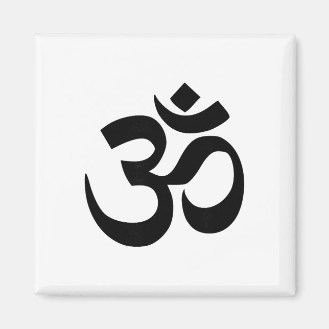 Buddhistisk Om-symbol  Magnet (Framsidan)