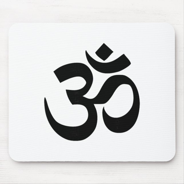 Buddhistisk Om-symbol  Musmatta (Framsidan)