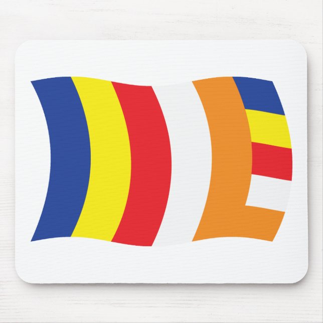 Buddhistisk religionsflagga Musmattor (Framsidan)