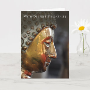 Buddhistisk Sympatikort med Buddha-bild Kort