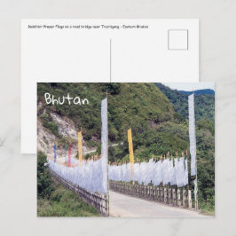 Buddhistiska böneflaggor - Bhutan Vykort