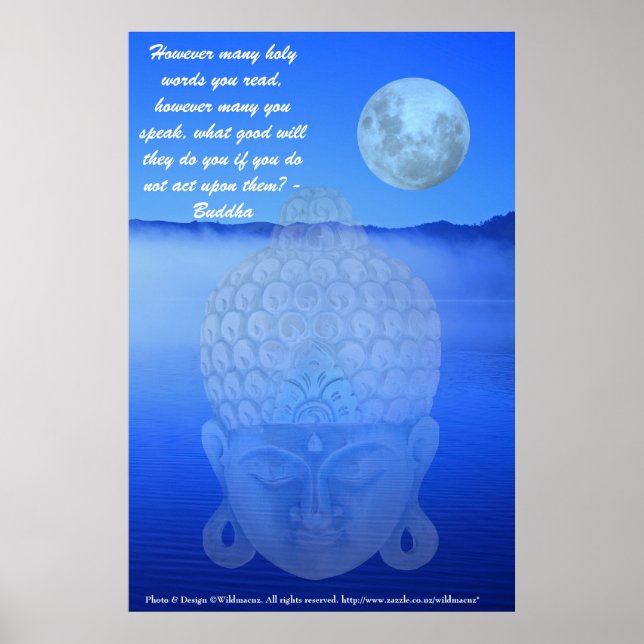 Buddhistiska citattecken poster (Framsidan)