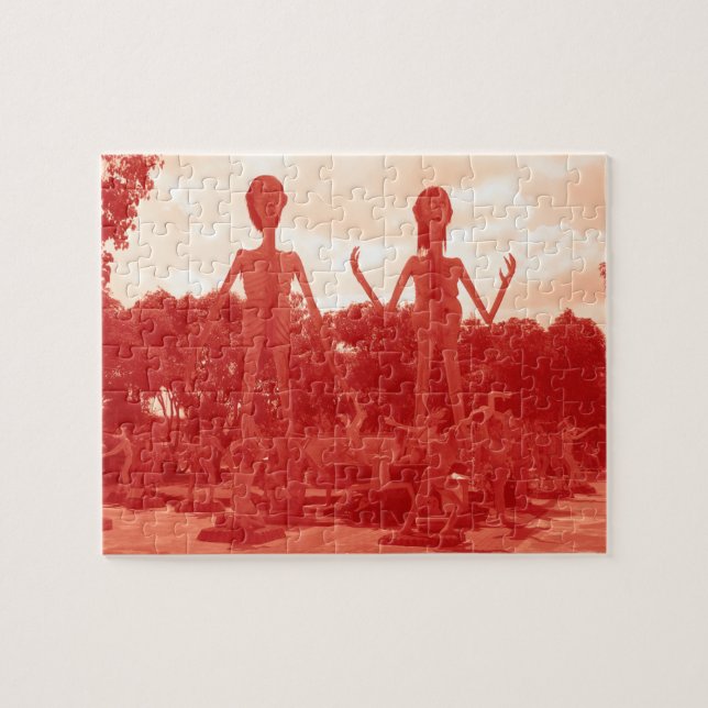 Buddhistiska helvetet... Thailand Pussel (Horisontell)