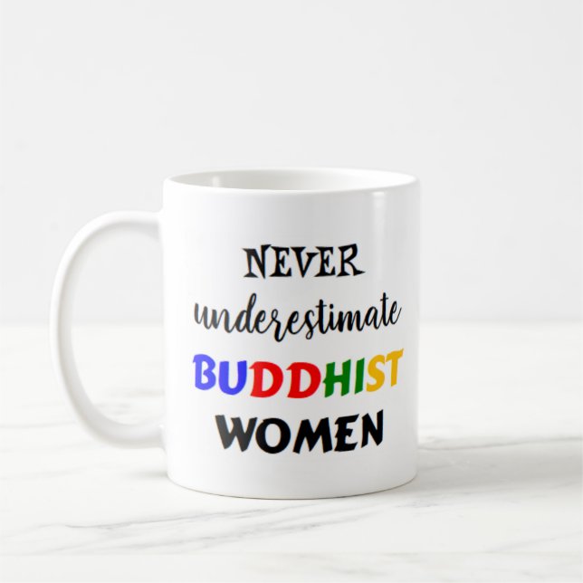 buddhistiska kvinnor kaffemugg (Vänster)