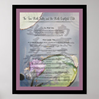 Buddhistiska sanningar poster