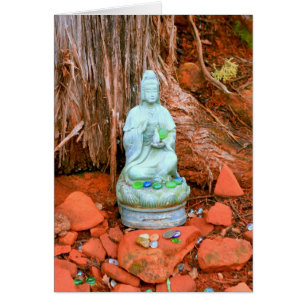 Buddhistiska statyn i Sedona Hälsningskort
