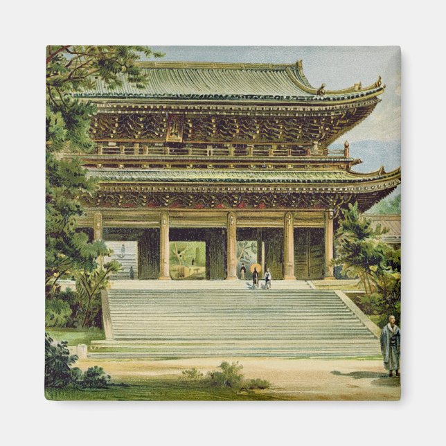 Buddhisttempel i Kyoto, Japan Magnet (Framsidan)