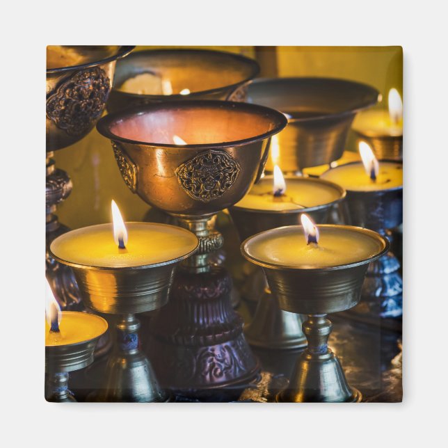 Buddhisttempel | Longwu-klostret Magnet (Framsidan)