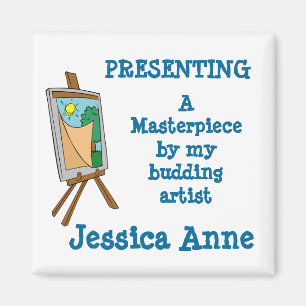 Budding Artist Anpassningsbar Magnet MM27N