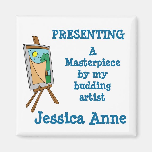 Budding Artist Anpassningsbar Magnet MM27N (Framsidan)