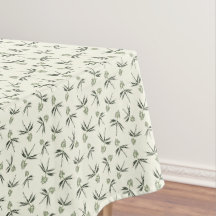 Budding Grönt Grenar på grädde - sömlös mönster