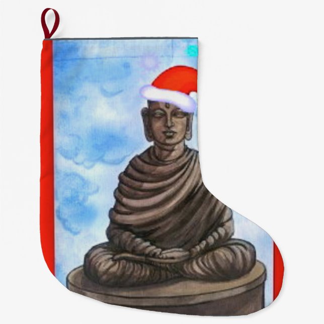 Buddism - Buddha - god jul Stor Julstrumpa (Framsidan)